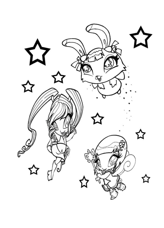 Desenho De Pop Pixie Para Meninas Para Colorir