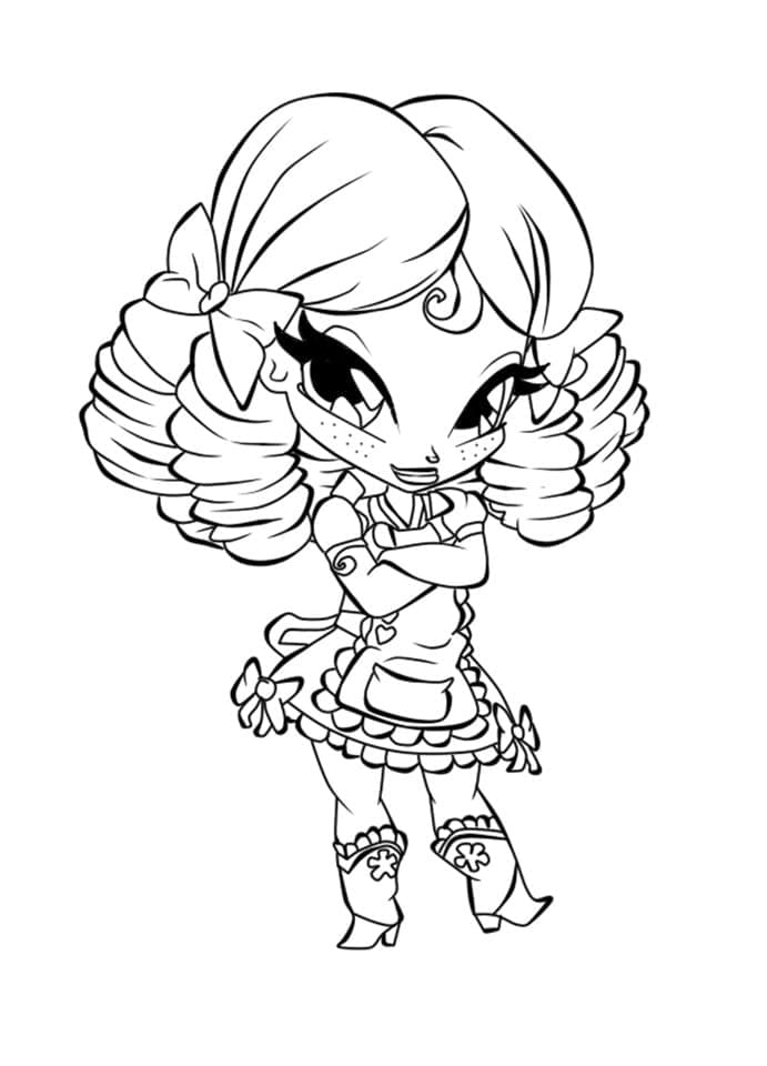 Desenho De Pop Pixie Para Pintar grátis