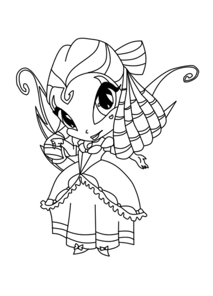 Desenho De Tune De Pop Pixie Para Colorir