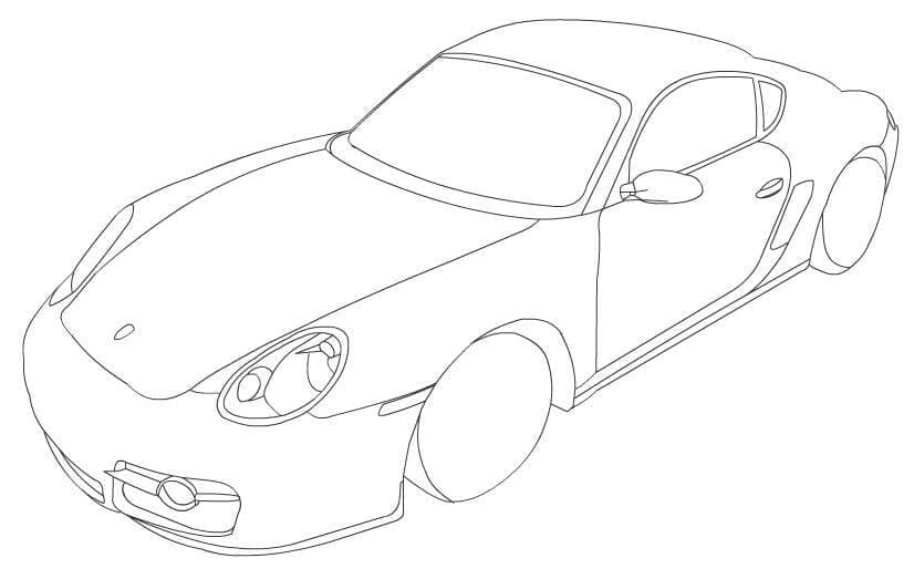 Desenhos De Porsche 911 Para Colorir
