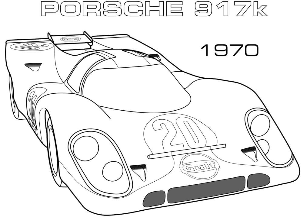 Porsche para Colorir