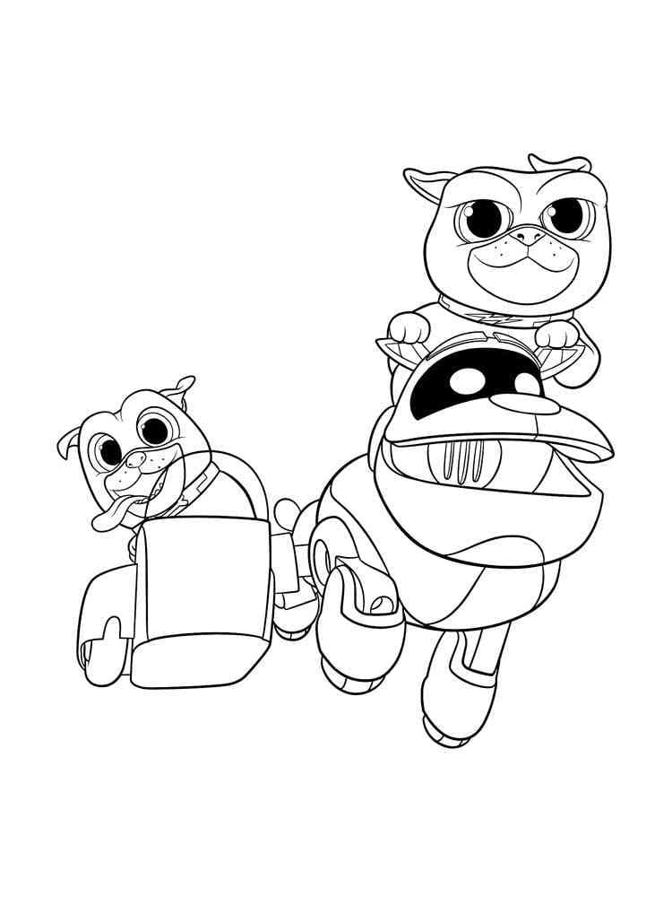Desenho De Puppy Dog Pals Imprimivel Para Colorir