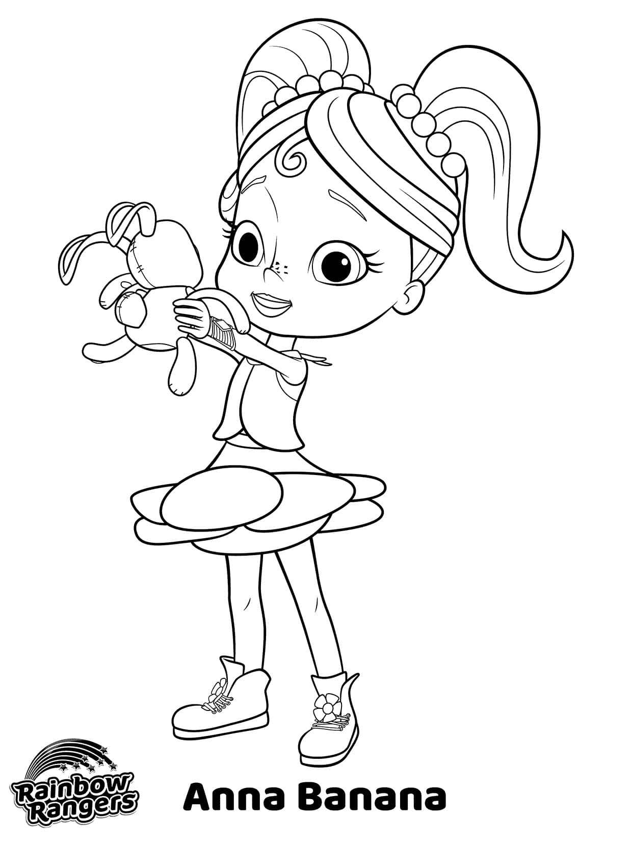 Desenho De Anna Banana De Rainbow Rangers Para Colorir