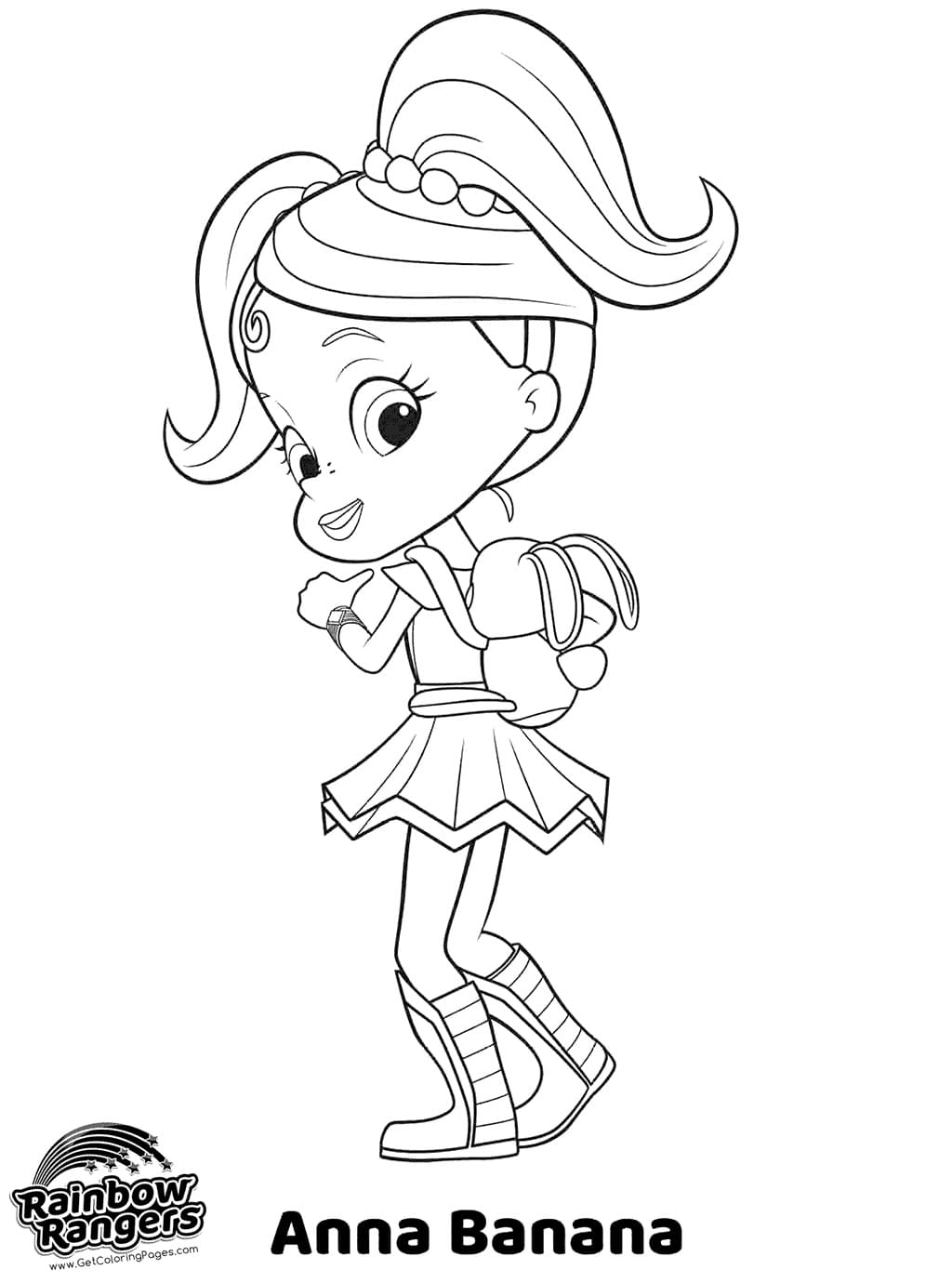 Desenho De Anna Banana Para Colorir
