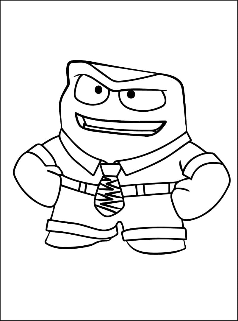 Desenho De Pintura De Raiva Para Colorir