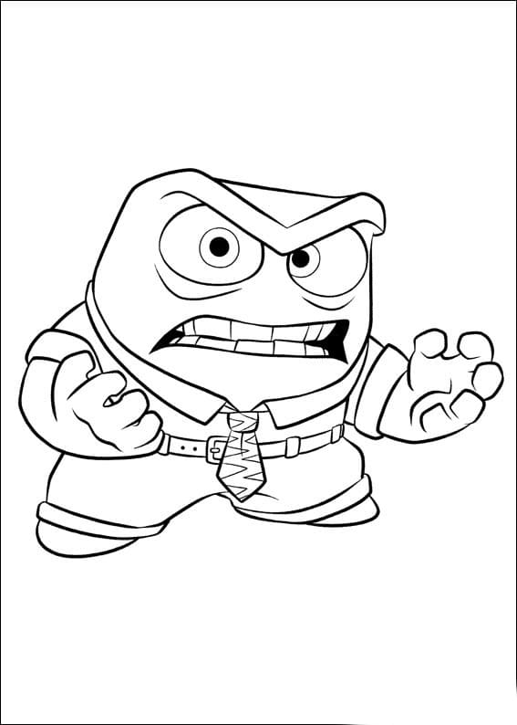 Desenho Raiva de Divertida Mente 2 para Colorir Desenho Raiva de Divertida Mente 2 para Colorir