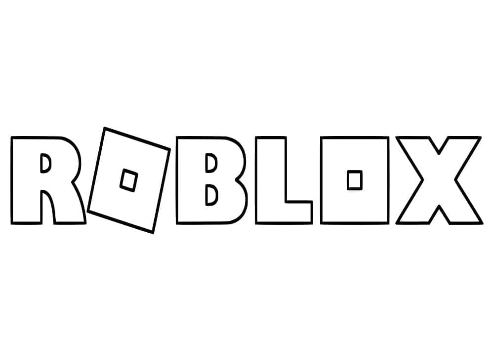 Desenho De Roblox grátis Para crianças Para Colorir