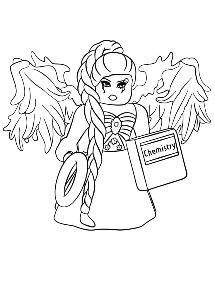 Desenho Royale High Roblox Para Colorir