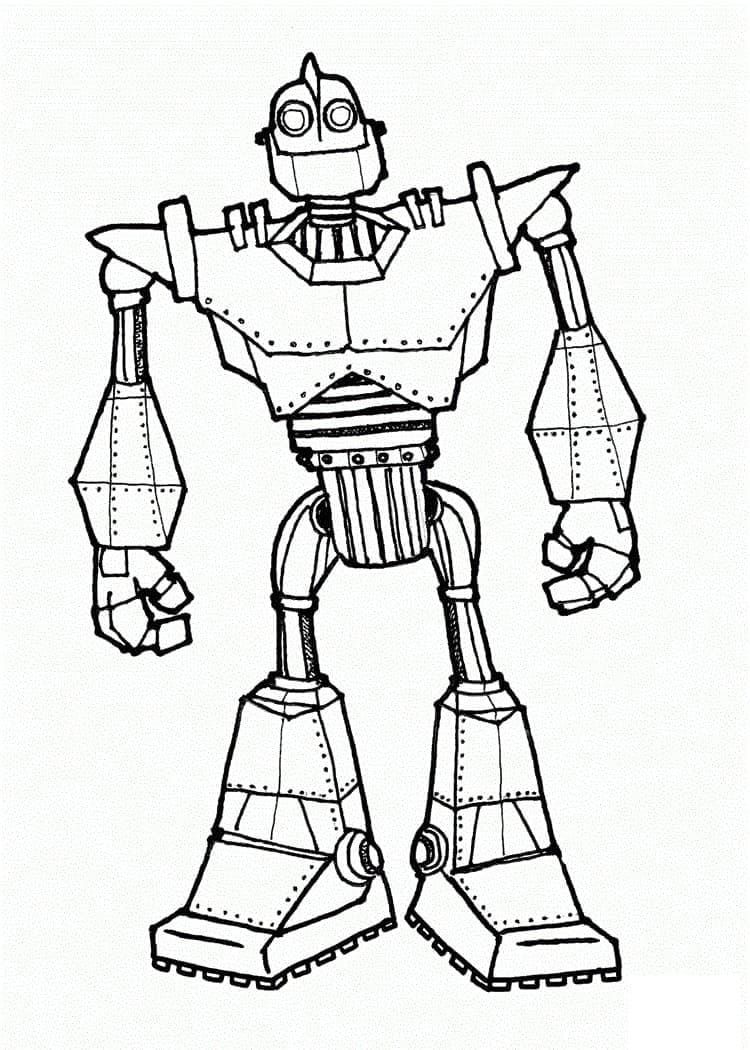 Desenho De robô incrível Para Colorir