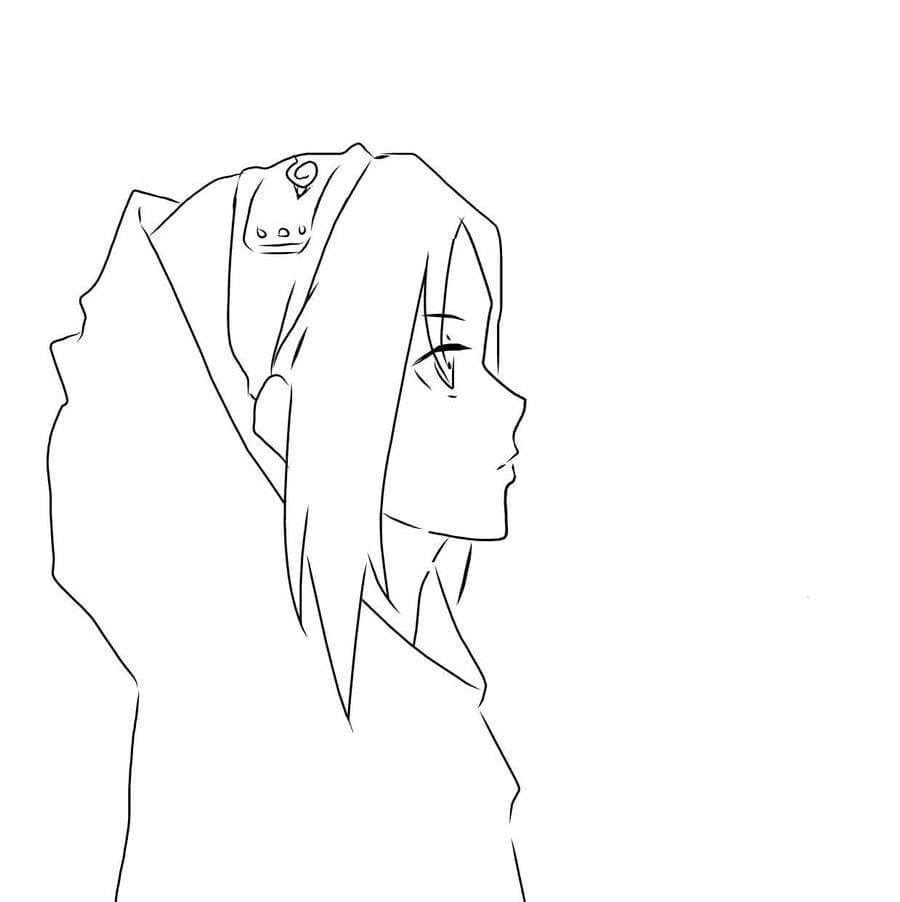 Desenho De Sakura Haruno Imprimivel Para Colorir