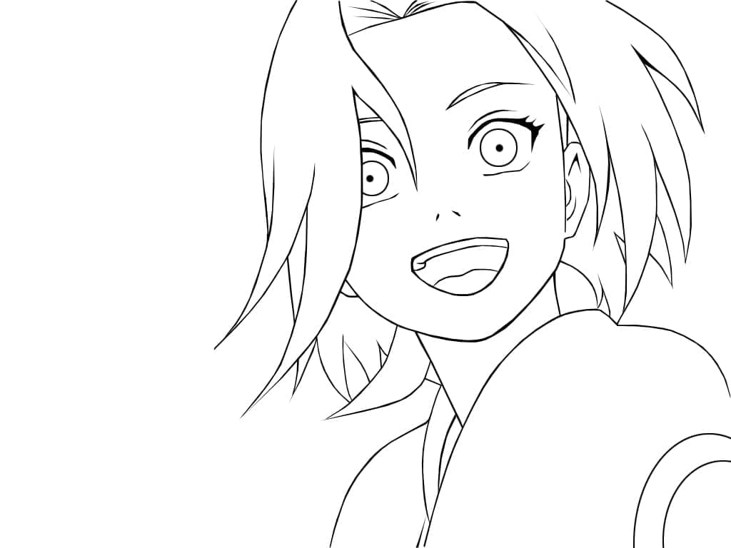 Desenho De Sakura Haruno Para Desenhar
