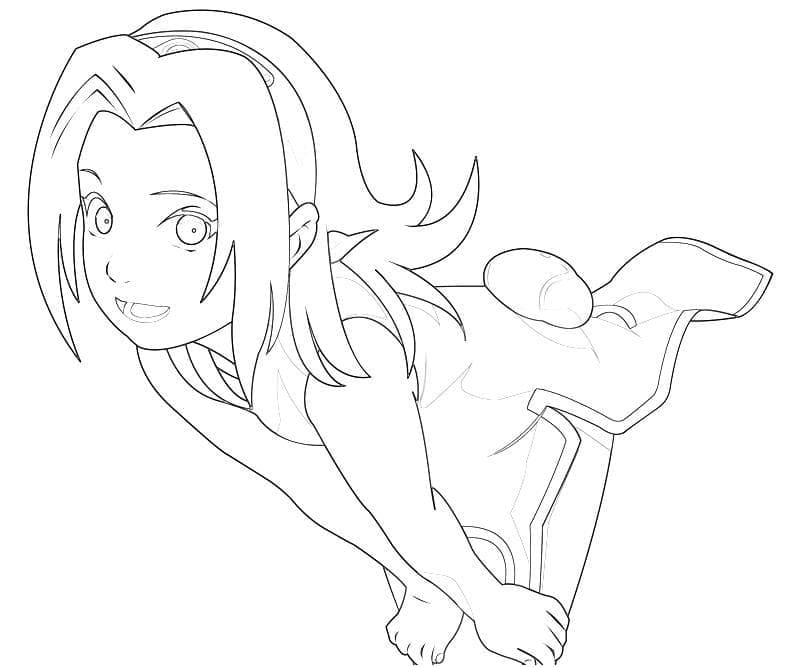Desenho De Sakura Haruno Para Imprimir