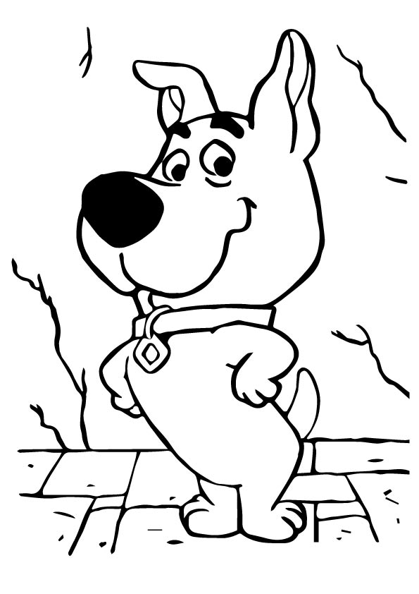 Desenho De Scooby Loo Para Colorir