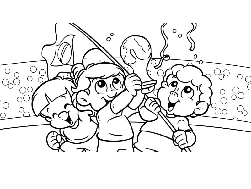 Desenho De Senninha Levantando Trofeu Da Copa Do Mundo Para Colorir