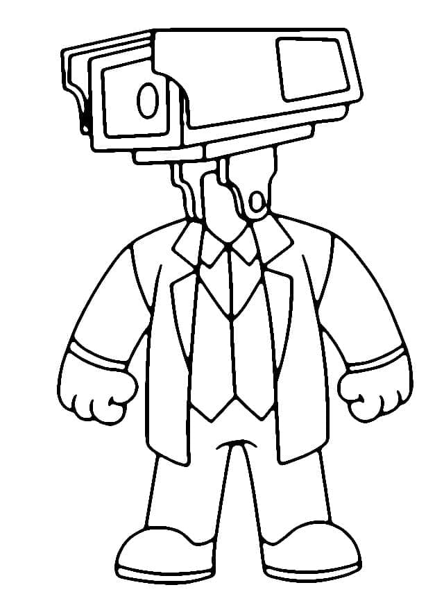 Desenho De Cameraman Para Colorir