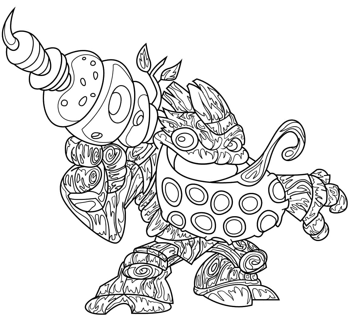 Desenho Bubble Blast Skylanders Imprimir e Colorir