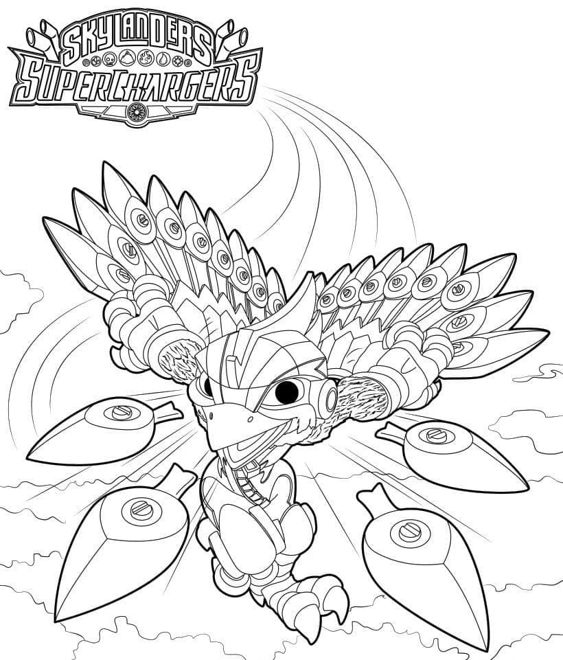 Desenho Imprimivel Stormblade Skylanders Pintar