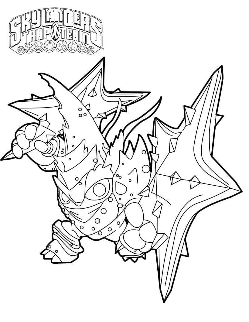 Desenho Lob Star Skylanders Para Colorir Imprimir e Colorir
