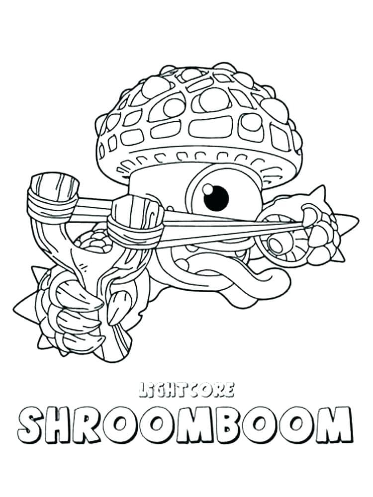 Desenho Shroomboom Skylanders Para Colorir Imprimir e Colorir