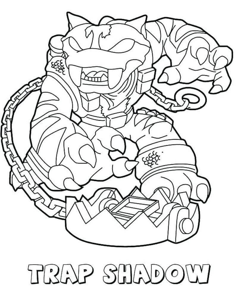 Desenho Trap Shadow Skylanders Para Colorir Imprimir e Colorir