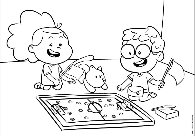 Sofia e Otto para Colorir