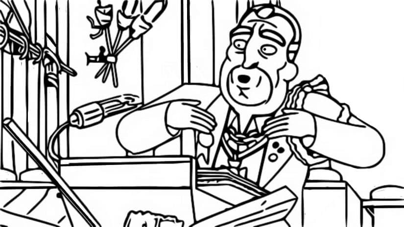 Desenhos Solar Opposites The Duke Para Colorir e Imprimir
