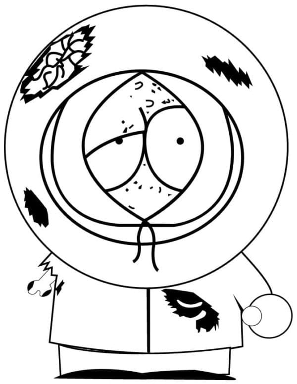 Desenho Kenny De South Park Para Colorir