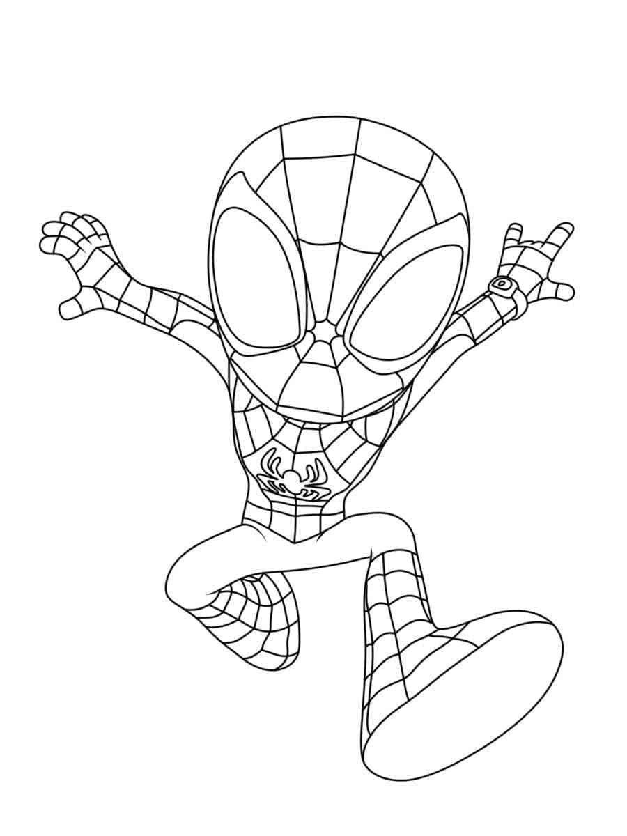 Desenho Para Imprimir De Spidey grátis