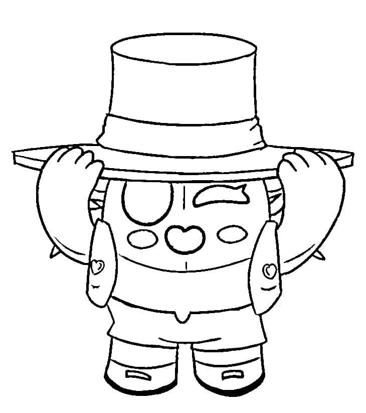 Desenho De Spike Brawl Stars Para crianças De 3 Anos Para Colorir