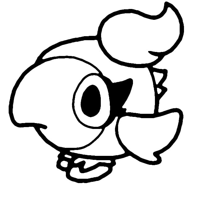 Desenho De Pequeno Pokemon Spritzee Para Colorir