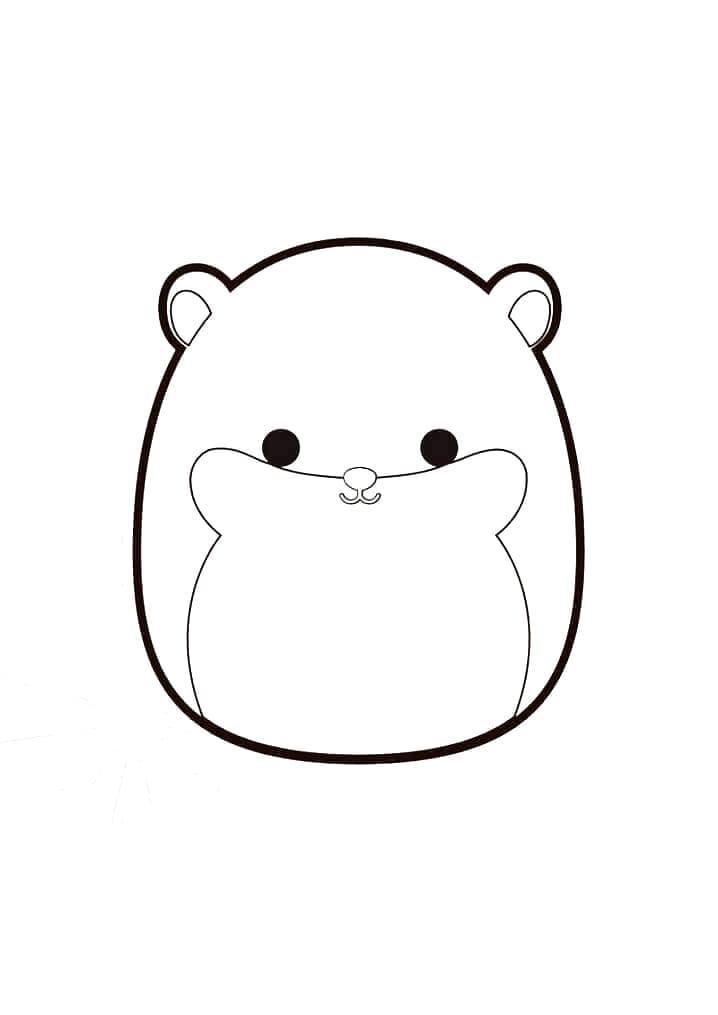 Desenho De Humphray De Squishmallow Para Colorir