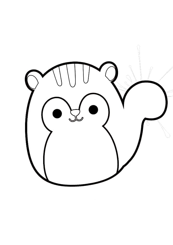 Desenho De Sawyer De Squishmallow Para Colorir