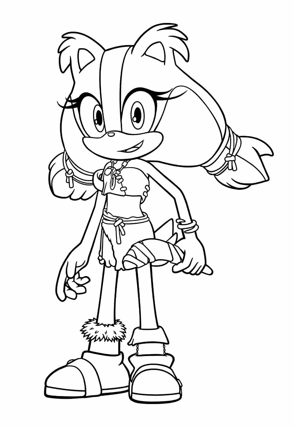 Desenho De Imagem De Sticks The Badger Para Colorir