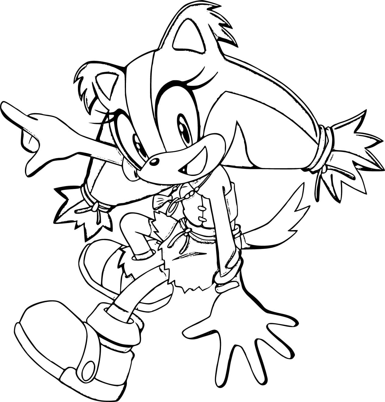 Desenho De Sticks The Badger Alegre Para Colorir