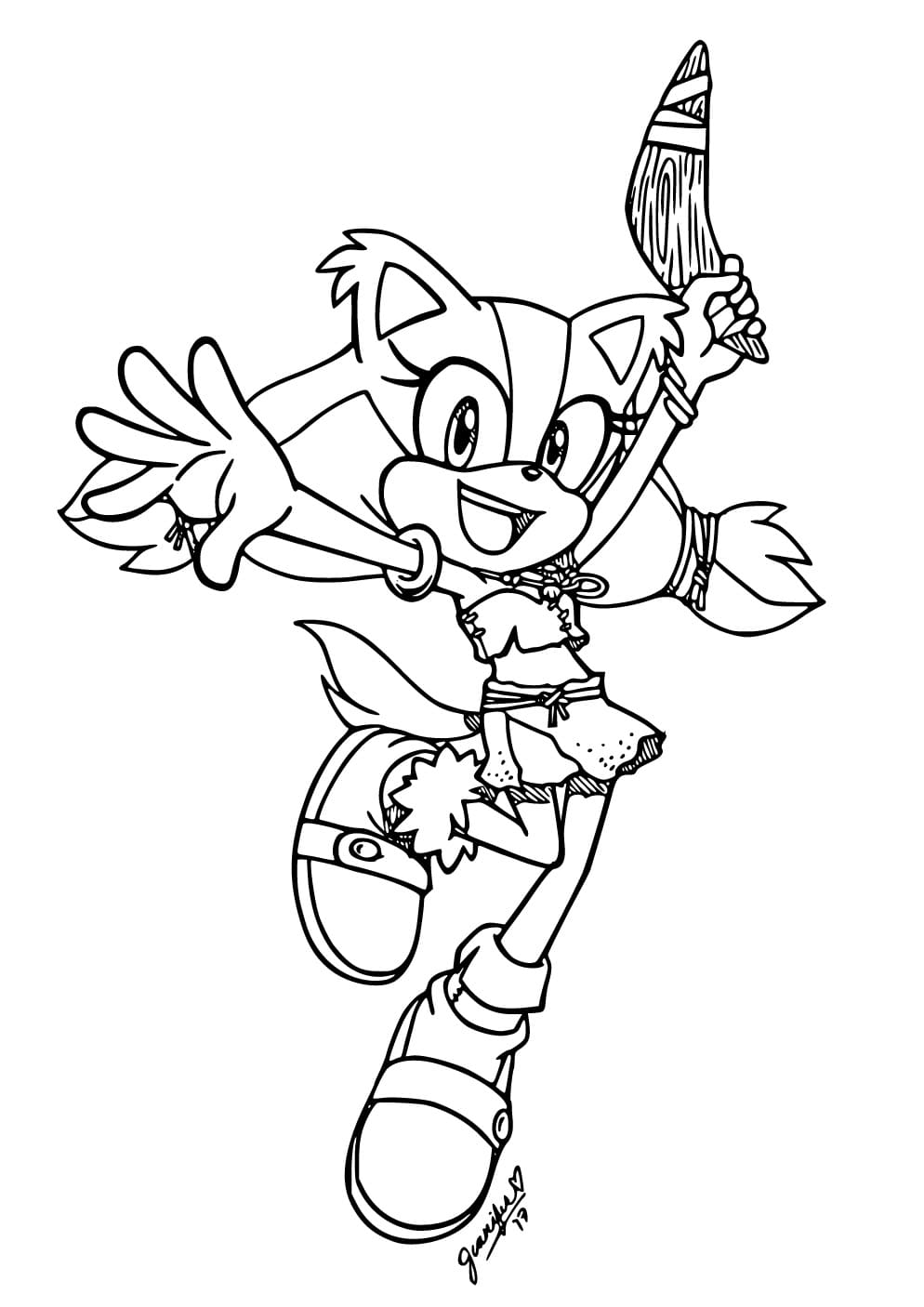 Desenho De Sticks The Badger Feliz Para Colorir