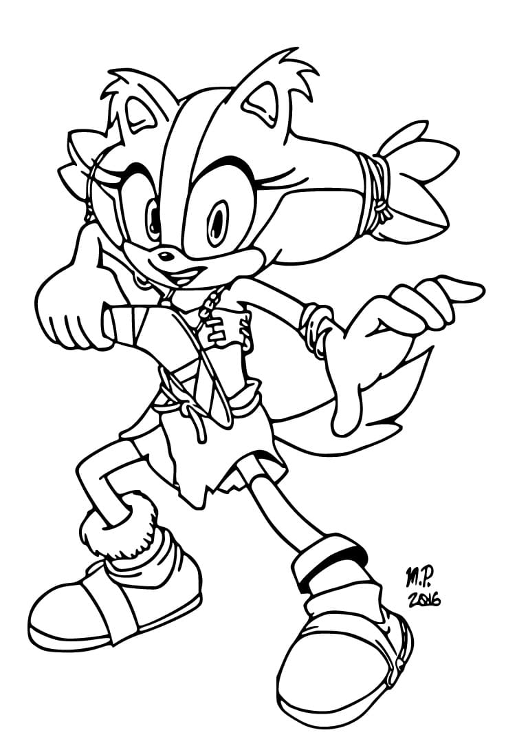 Desenho De Sticks The Badger grátis Para crianças Para Colorir