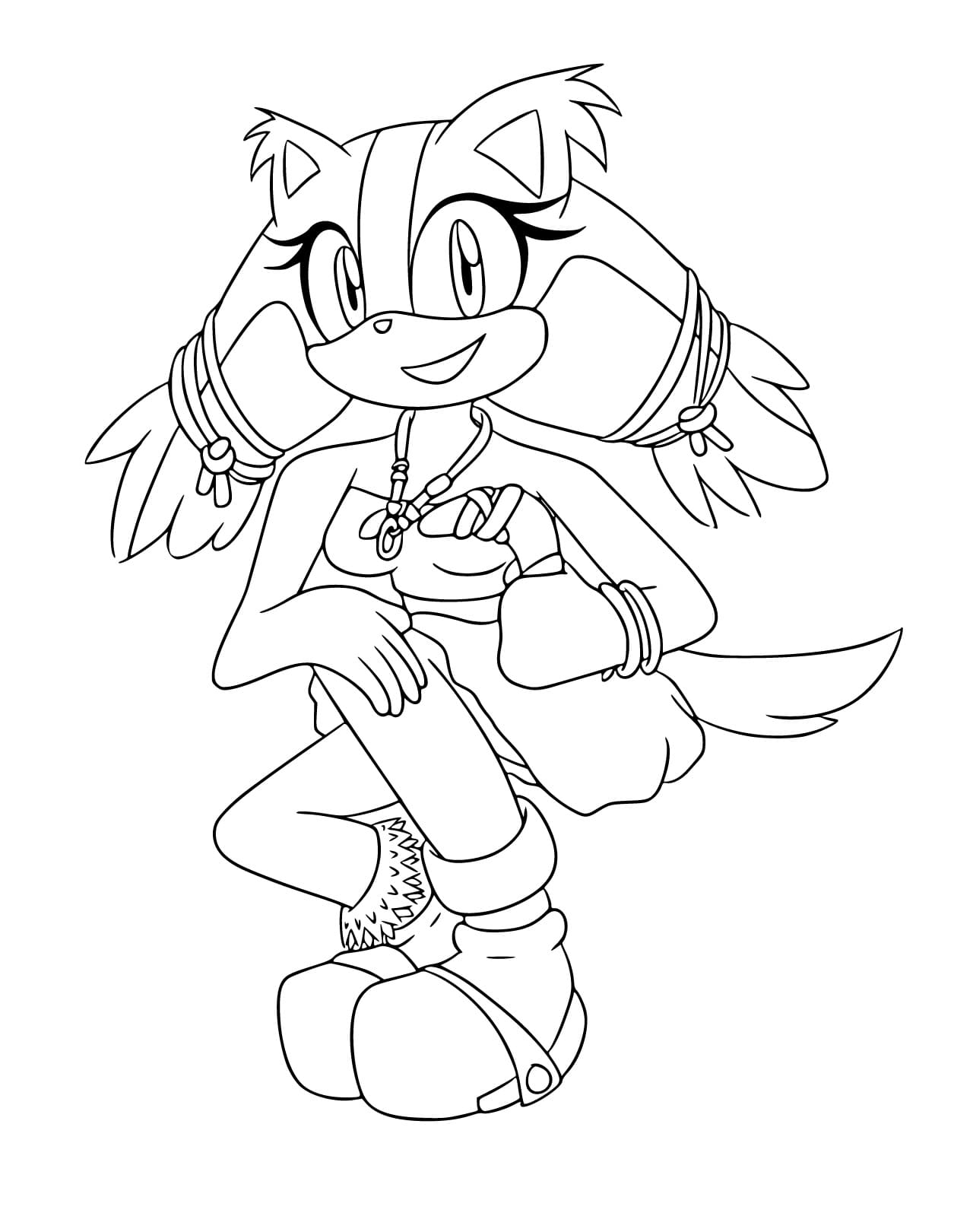 Desenho De Sticks The Badger grátis Para Colorir
