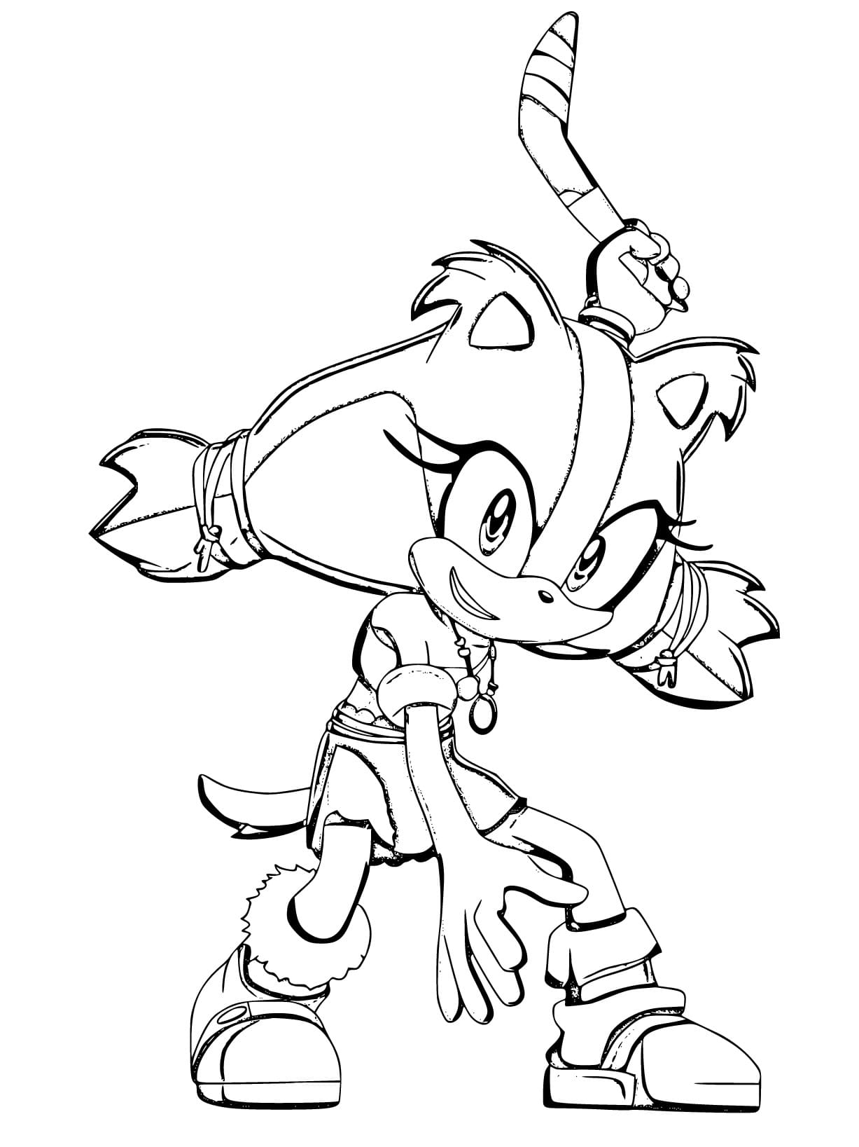 Desenho De Sticks The Badger simpática Para Colorir