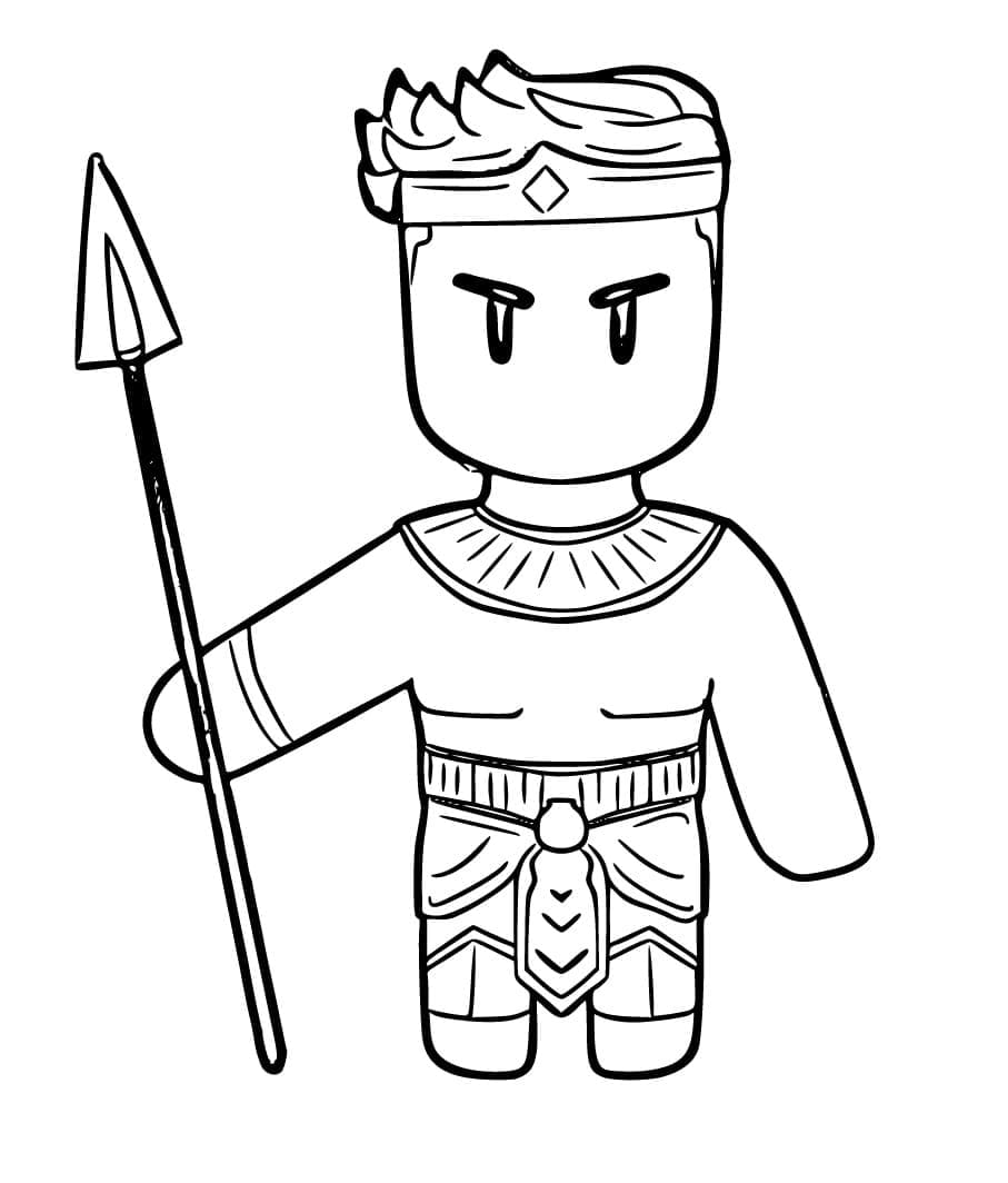 Desenho De Imprimivel Stumble Guys Para Colorir