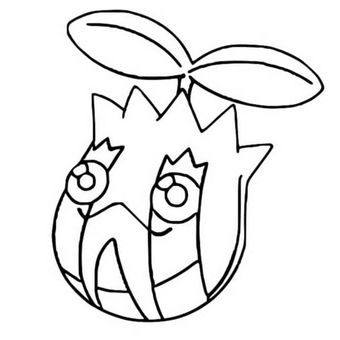 Desenho De Pokemon Sunkern Para crianças Para Colorir