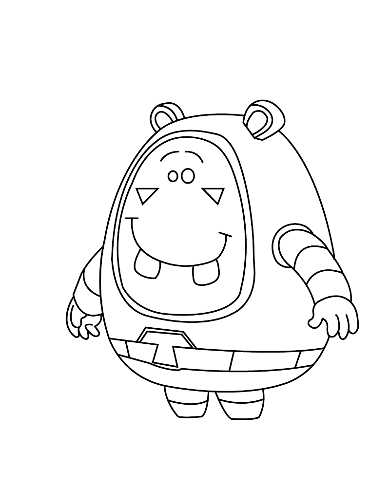 Desenhos De Oddbods Super Sema Para Imprimir e Colorir