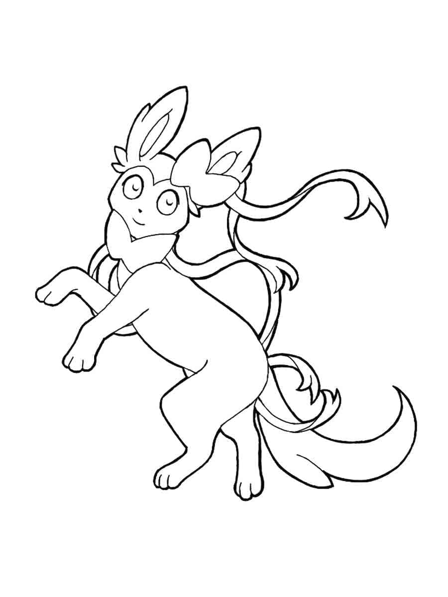 Sylveon Pokémon para Colorir