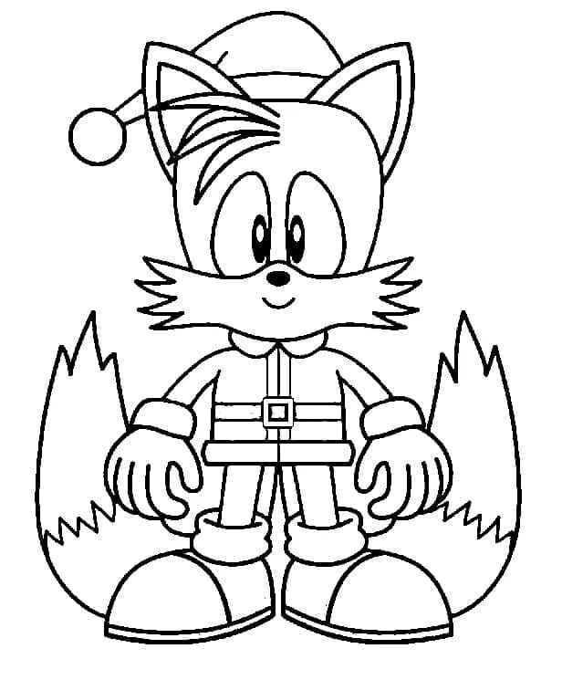 Tails Sonic para Colorir