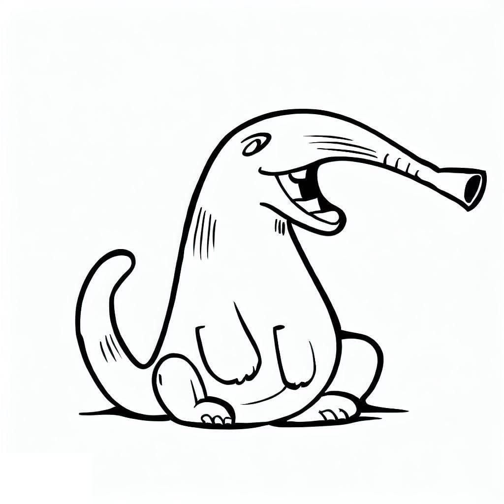 Tamanduá para Colorir
