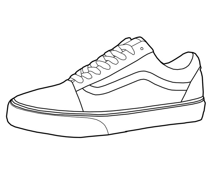 Tênis Vans para Colorir