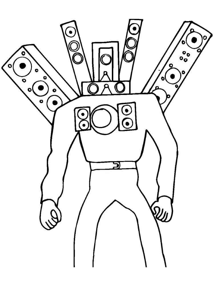 Desenhos Titan Speakerman Colorir Pdf grátis