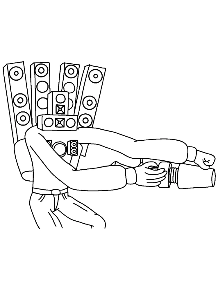 Figuras Titan Speakerman Para Pintar