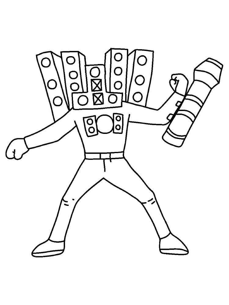 Titan Speakerman Colorir Online