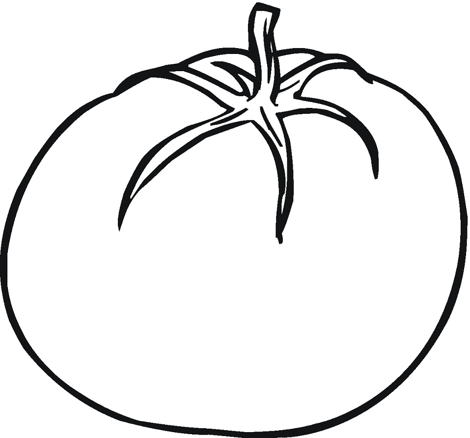 Desenho de Tomate para Colorir Download