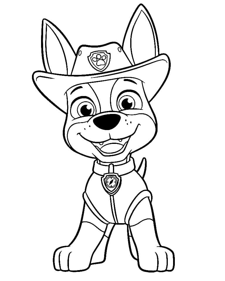 Tracker Patrulha Canina para Colorir